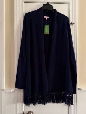 NWT Lilly Pulitzer Tatum Cardigan in True Navy size XL